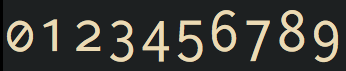 The numbers 0 through 9 set in Inconsolata LGC using oldstyle numerals